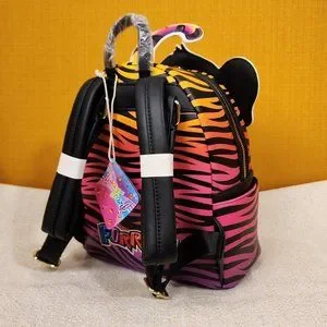 Loungefly Lisa Frank Forrest Tiger Cosplay Mini Backpack Rainbow 90s NEW Loungefly EXCLUSIVE Lisa Frank Forrest Cosplay Mini Backpack  main image 4